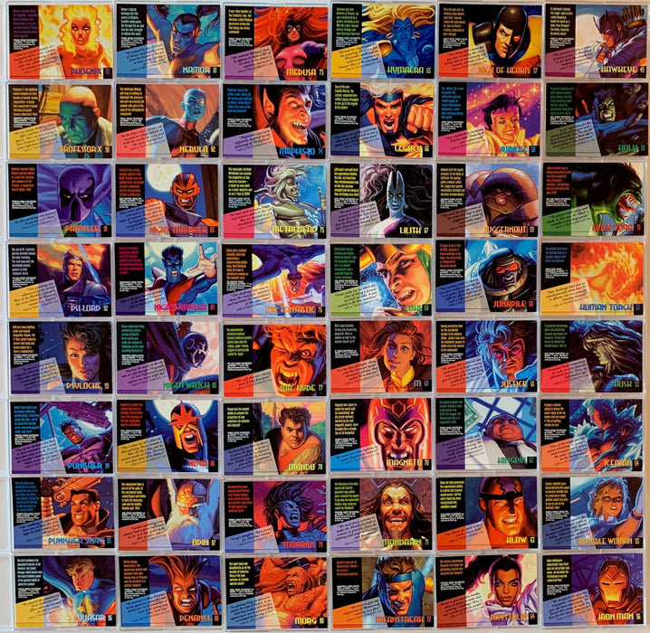 1994 Marvel Masterpieces 140 Base Card Set by Fleer   - TvMovieCards.com