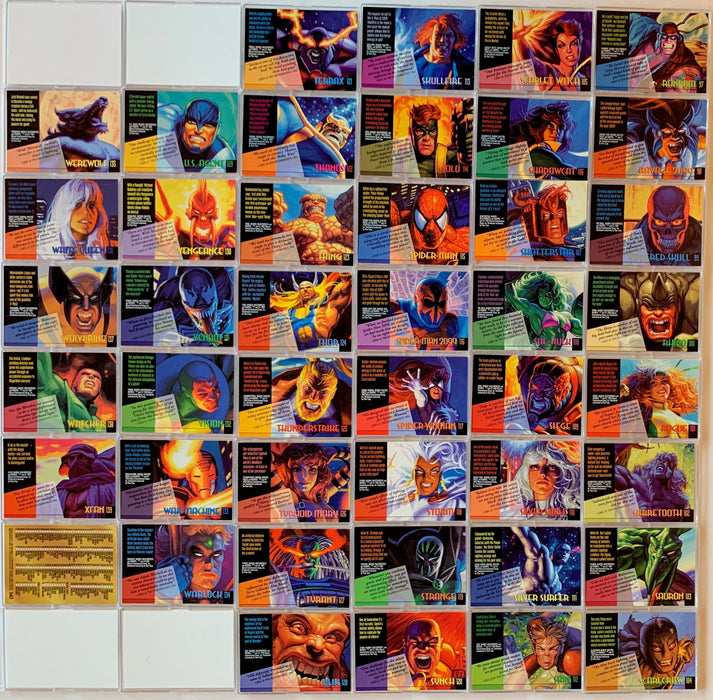 1994 Marvel Masterpieces 140 Base Card Set by Fleer   - TvMovieCards.com