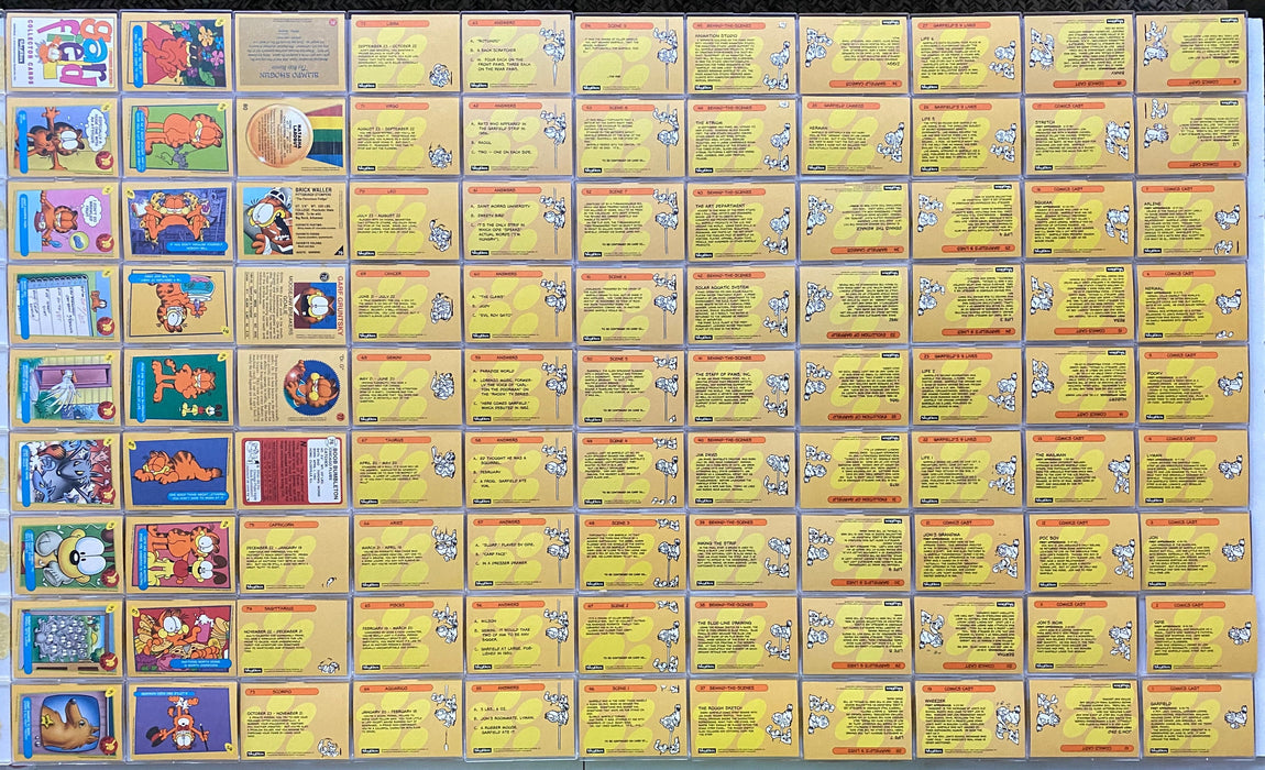 Garfield Premier Edition Base Trading Card Set 100 Cards Skybox 1992   - TvMovieCards.com
