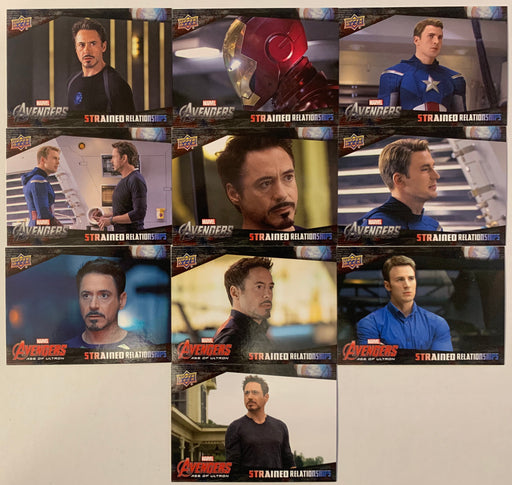 Captain America Civil War Strained Relationships Chase Card Set 10 Cards SR-1 -   - TvMovieCards.com