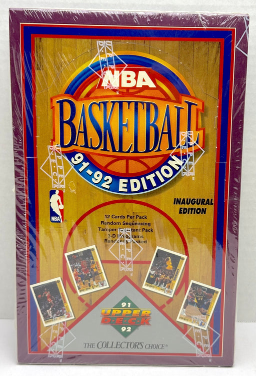 1991-92 Upper Deck NBA Basketball Inaugural Edition Trading Card Box 36ct Sealed   - TvMovieCards.com