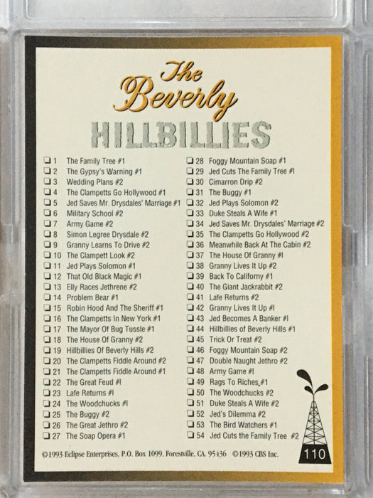 Beverly Hillbillies Base Trading Card Set 110 Cards Eclipse 1993   - TvMovieCards.com