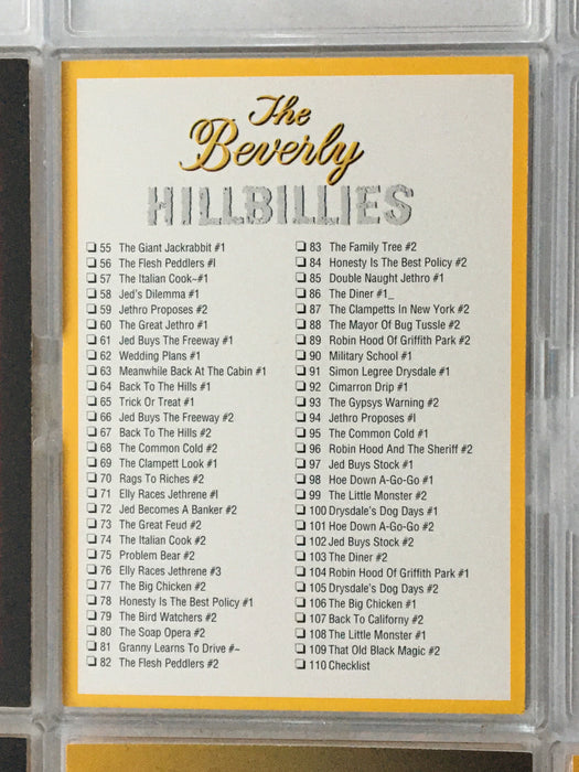 Beverly Hillbillies Base Trading Card Set 110 Cards Eclipse 1993   - TvMovieCards.com