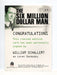 Six Million Dollar Man 1 & 2 William Schallert Loren Sandusky Autograph Card A9   - TvMovieCards.com