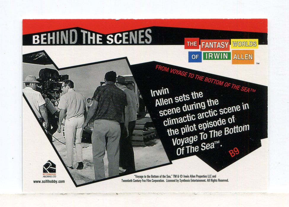 Fantasy Worlds of Irwin Allen Behind the Scenes Chase Card B9 Voyage Bottom Sea   - TvMovieCards.com