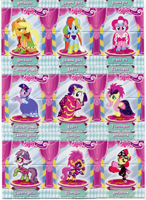 My Little Pony Series 1 Pop-Up Standees Trading Card Set of 9   - TvMovieCards.com