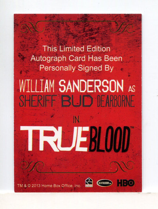 True Blood Archives William Sanderson Autograph Card   - TvMovieCards.com