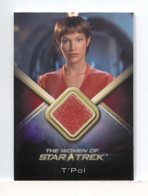 The Women of Star Trek WCC10 Jolene Blaylock as T'Pol Costume Card   - TvMovieCards.com