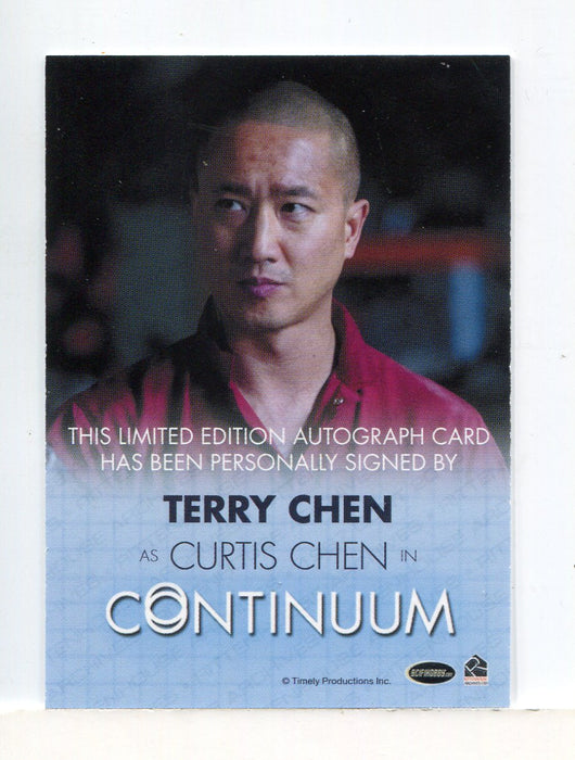 Continuum Seasons 1 & 2 Terry Chen as Curtis Chen Autograph Card   - TvMovieCards.com