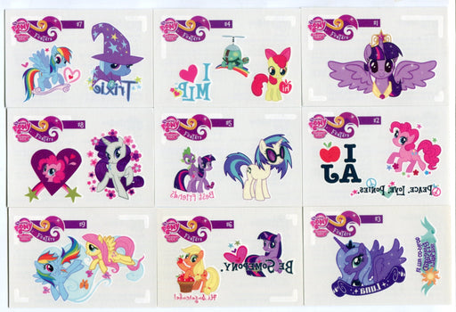 My Little Pony Series 2 Fun Tats Tattoo #1-#9 Trading Card Set of 9   - TvMovieCards.com