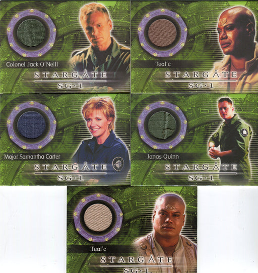 Stargate SG-1 Season Seven Costume Card Set 5 Cards   - TvMovieCards.com