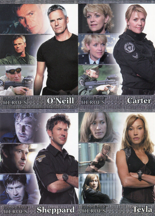 Stargate SG-1 Heroes Promo Card Set P1 thru P3 and SD09 Ritenhouse 2009   - TvMovieCards.com