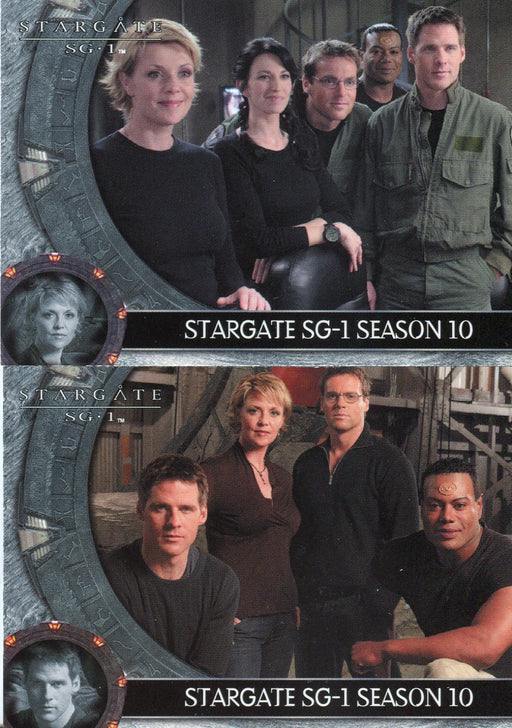 Stargate SG-1 Season Ten 10 Promo Card Set P1 and P2 Rittenhouse 2008   - TvMovieCards.com