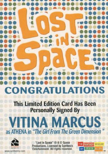 Lost in Space Complete Vitina Marcus as Athena Autograph Card   - TvMovieCards.com