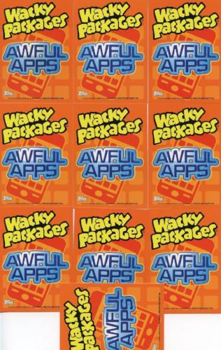 Wacky Packages Stickers Series 9 Cereal Box Aweful Apps Sticker Card Set Topps   - TvMovieCards.com