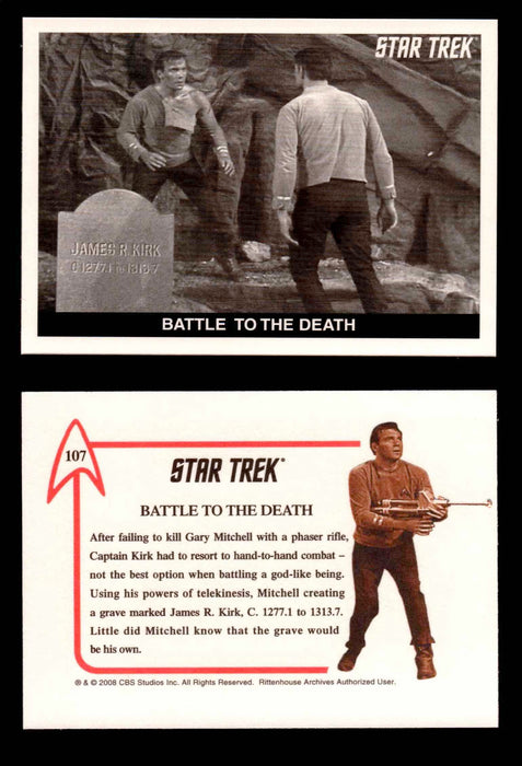Star Trek TOS 40th Anniversary S2 1967 Expansion Card You Pick Singles #91-108 #107    Battle to the Death  - TvMovieCards.com