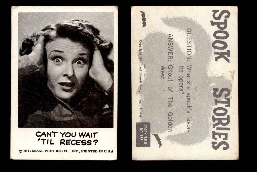 1961 Spook Stories Series 2 Leaf Vintage Trading Cards You Pick Singles #72-#144 #133  - TvMovieCards.com
