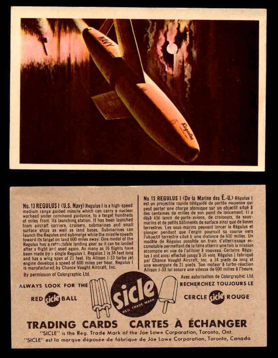 1959 Airplanes Sicle Popsicle Joe Lowe Corp Vintage Trading Card You Pick Single #13  - TvMovieCards.com