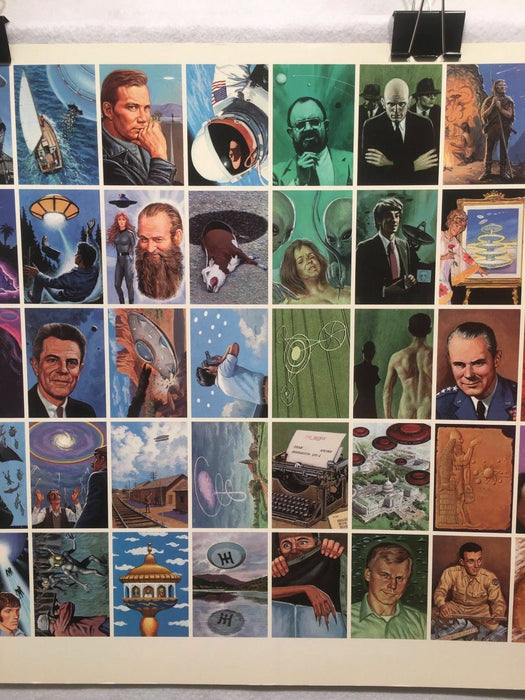 Dark Horse Presents UFO Trading Cards UNCUT 50 CARD SHEET Signed Poster Size   - TvMovieCards.com