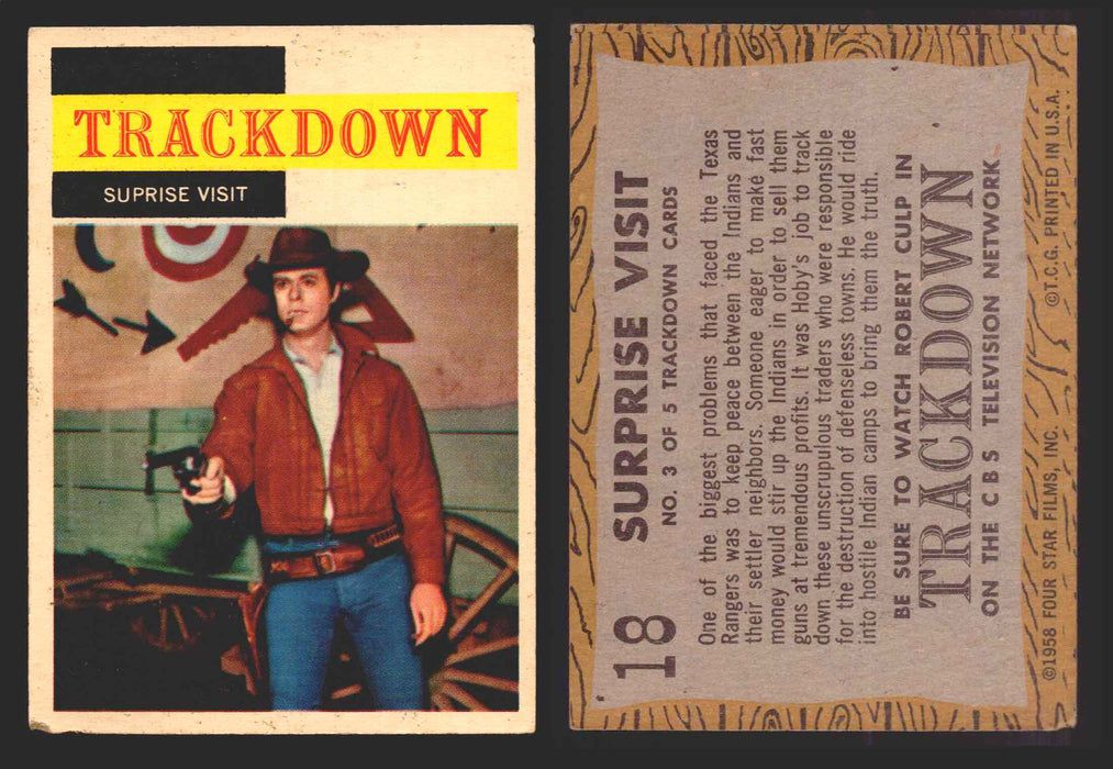 1958 TV Westerns Topps Vintage Trading Cards You Pick Singles #1-71 18   Surprise Visit  - TvMovieCards.com