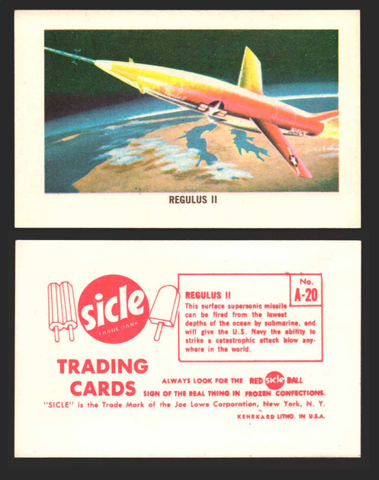 1959 Sicle Airplanes Joe Lowe Corp Vintage Trading Card You Pick Singles #1-#76 A-20	Regulus II  - TvMovieCards.com