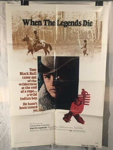 Original 1972 "When the Legends Die" 1 Sheet Movie Poster 27"x 41"   - TvMovieCards.com