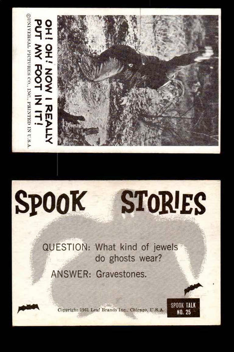 1961 Spook Stories Series 1 Leaf Vintage Trading Cards You Pick Singles #1-#72 #25  - TvMovieCards.com