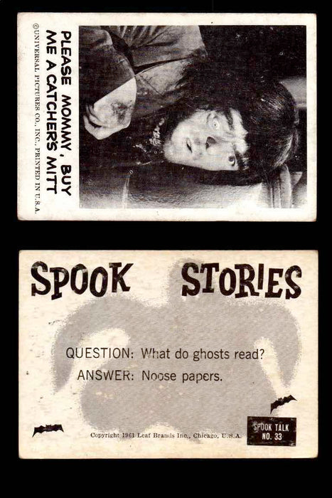 1961 Spook Stories Series 1 Leaf Vintage Trading Cards You Pick Singles #1-#72 #33  - TvMovieCards.com