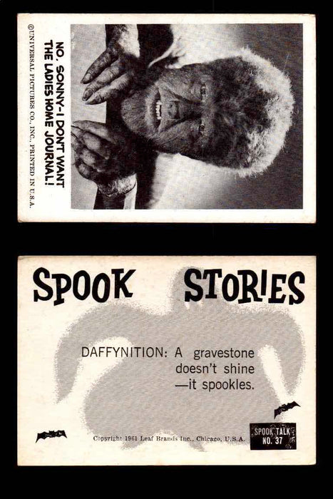 1961 Spook Stories Series 1 Leaf Vintage Trading Cards You Pick Singles #1-#72 #37  - TvMovieCards.com