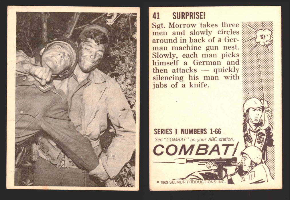 1963 Combat Series I Donruss Selmur Vintage Card You Pick Singles #1-66 41   Surprise!  - TvMovieCards.com