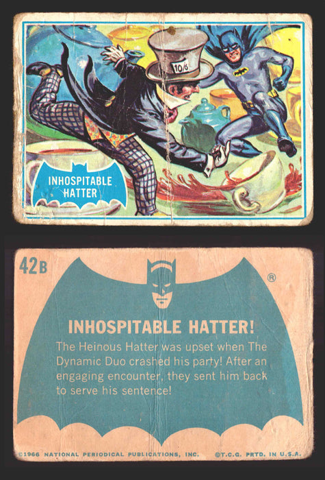 1966 Batman Puzzle B (Blue Bat) Vintage Trading Card You Pick Singles #1B-44B #42  - TvMovieCards.com