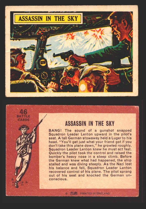 1965 Battle World War II A&BC Vintage Trading Card You Pick Singles #1-#73 46   Assassin in the Sky  - TvMovieCards.com