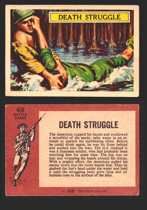 1965 Battle World War II A&BC Vintage Trading Card You Pick Singles #1-#73 49   Death Struggle  - TvMovieCards.com