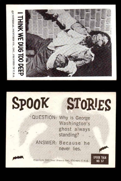 1961 Spook Stories Series 1 Leaf Vintage Trading Cards You Pick Singles #1-#72 #57  - TvMovieCards.com