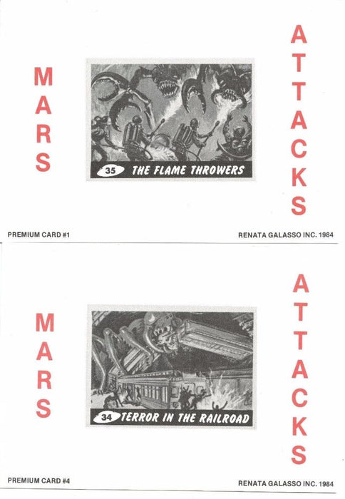Mars Attacks Card Set 4 Cards   - TvMovieCards.com