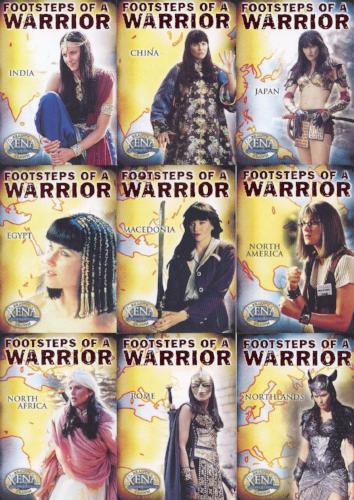 Xena Beauty and Brawn Footsteps of a Warrior Chase Card Set FW1 - FW9   - TvMovieCards.com