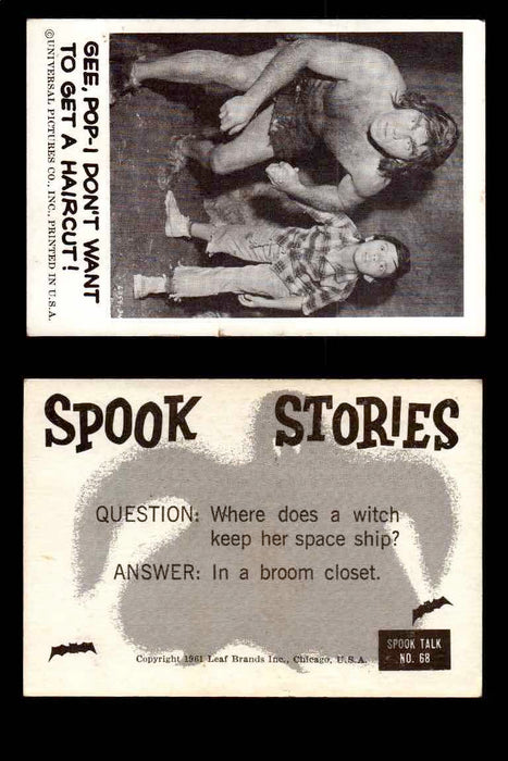 1961 Spook Stories Series 1 Leaf Vintage Trading Cards You Pick Singles #1-#72 #68  - TvMovieCards.com