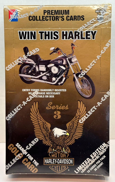 (3) 1993 Harley Davidson Collector Cards Series 3 Trading Card Box 36ct Sealed   - TvMovieCards.com