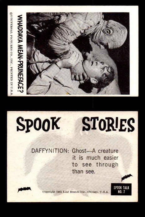 1961 Spook Stories Series 1 Leaf Vintage Trading Cards You Pick Singles #1-#72 #7  - TvMovieCards.com