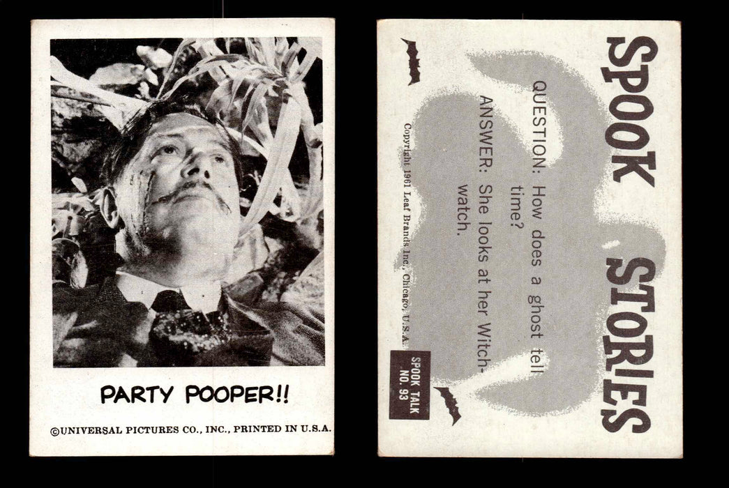 1961 Spook Stories Series 2 Leaf Vintage Trading Cards You Pick Singles #72-#144 #93  - TvMovieCards.com