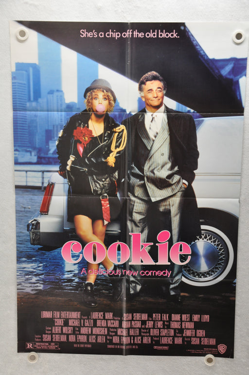 1989 Cookie Original 1SH Movie Poster 27 x 41  Peter Falk, Dianne Wiest   - TvMovieCards.com