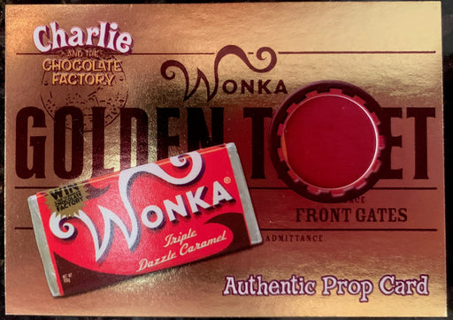 Charlie & Chocolate Factory Golden Ticket Candy Wrapper Prop Card #1861/2330   - TvMovieCards.com