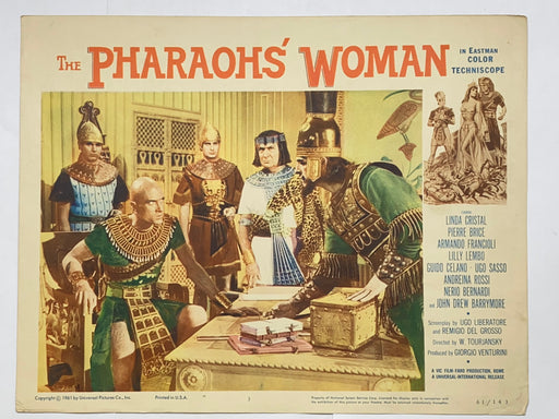 1960 The Pharaohs' Woman 11x14 Lobby Card #3 Linda Cristal Pierre Brice   - TvMovieCards.com