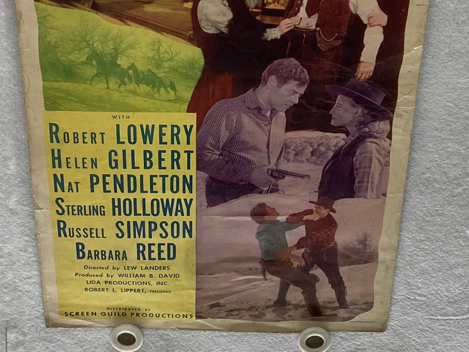 1946 Death Valley Insert Movie Poster 14x36 Nat Pendleton, Helen Gilbert, Robert   - TvMovieCards.com