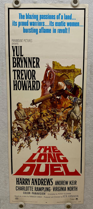 1967 The Long Duel Insert 14 x 36 Movie Poster Yul Brynner, Trevor Howard   - TvMovieCards.com