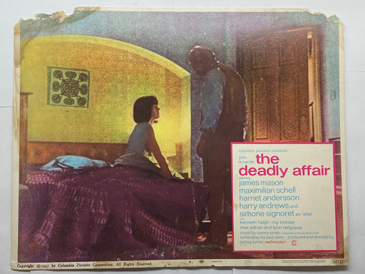 1967 The Deadly Affair #4 Lobby Card 11 x 14 James Mason Maximilian Schell   - TvMovieCards.com