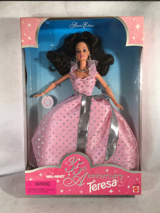 Mattel Barbie Doll - 35th Anniversary Walmart Teresa Barbie - 1997 - #17617 NIB   - TvMovieCards.com
