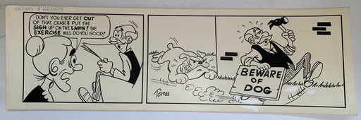 Granny N' Gramps Original Art Comic Strip Panel by Tony Chikes (Tonee) 6 x 22"   - TvMovieCards.com
