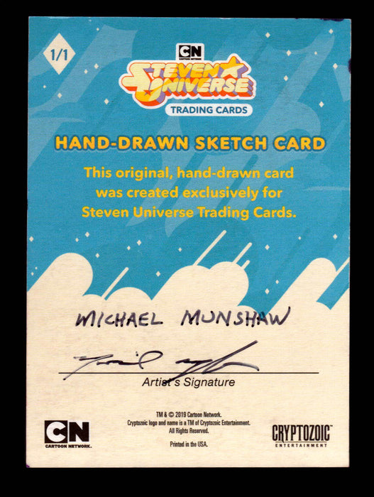 2019 Steven Universe Artist Sketch Card "Sugilite" by Michael Munshaw Cryptozoic   - TvMovieCards.com