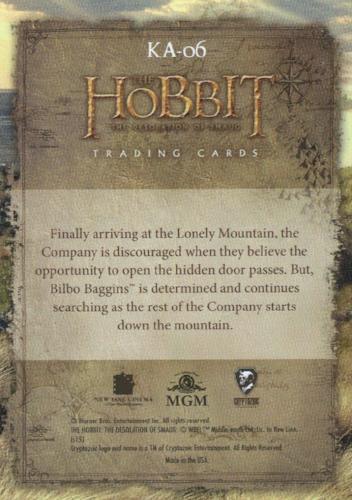 Hobbit Desolation of Smaug 3D Lenticular Posters Chase Card KA-06   - TvMovieCards.com